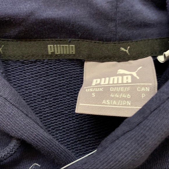 Brand new Navy Puma hoodie with white and blue details - Picture 4 of 5